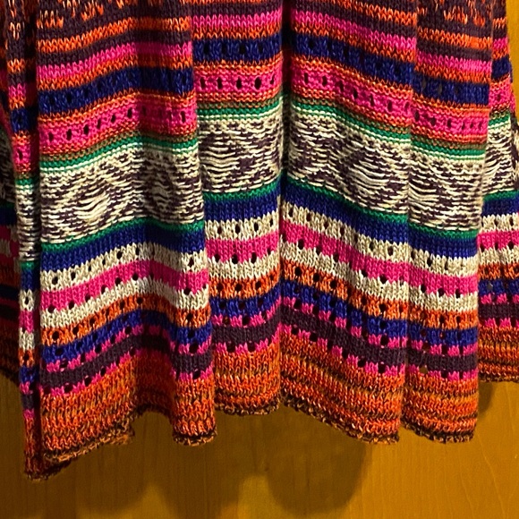 FINAL PRICE NWT,Free People Rare Heart crochet sweater dress,red/multi size S - Picture 6 of 15